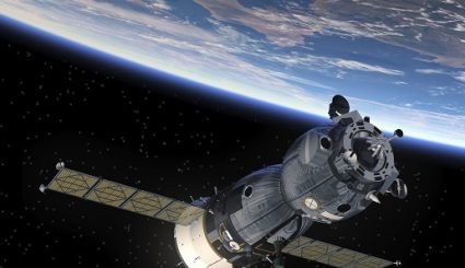 Satellite orbiting Earth