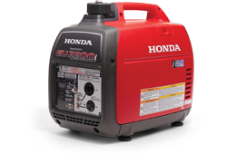 A Honda gas powered generator.