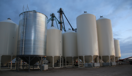 Winter fertilizer storage facility.