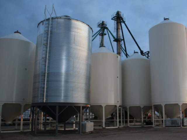 Winter fertilizer storage facility.