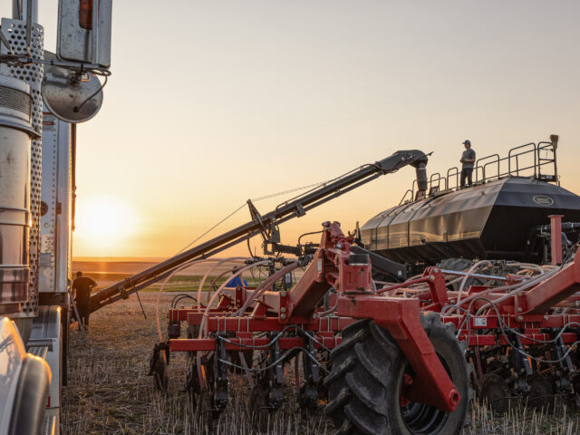 Preparing to subsurface band nitrogen.